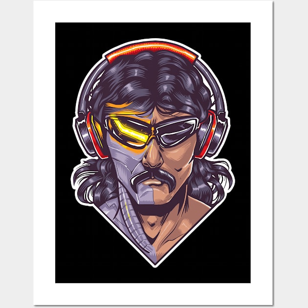 Dr. Disrespect - Twitch - Two Time Wall Art by BeezleBubRoss